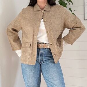 Vintage Ralph Lauren Silk linen wool blend jacket